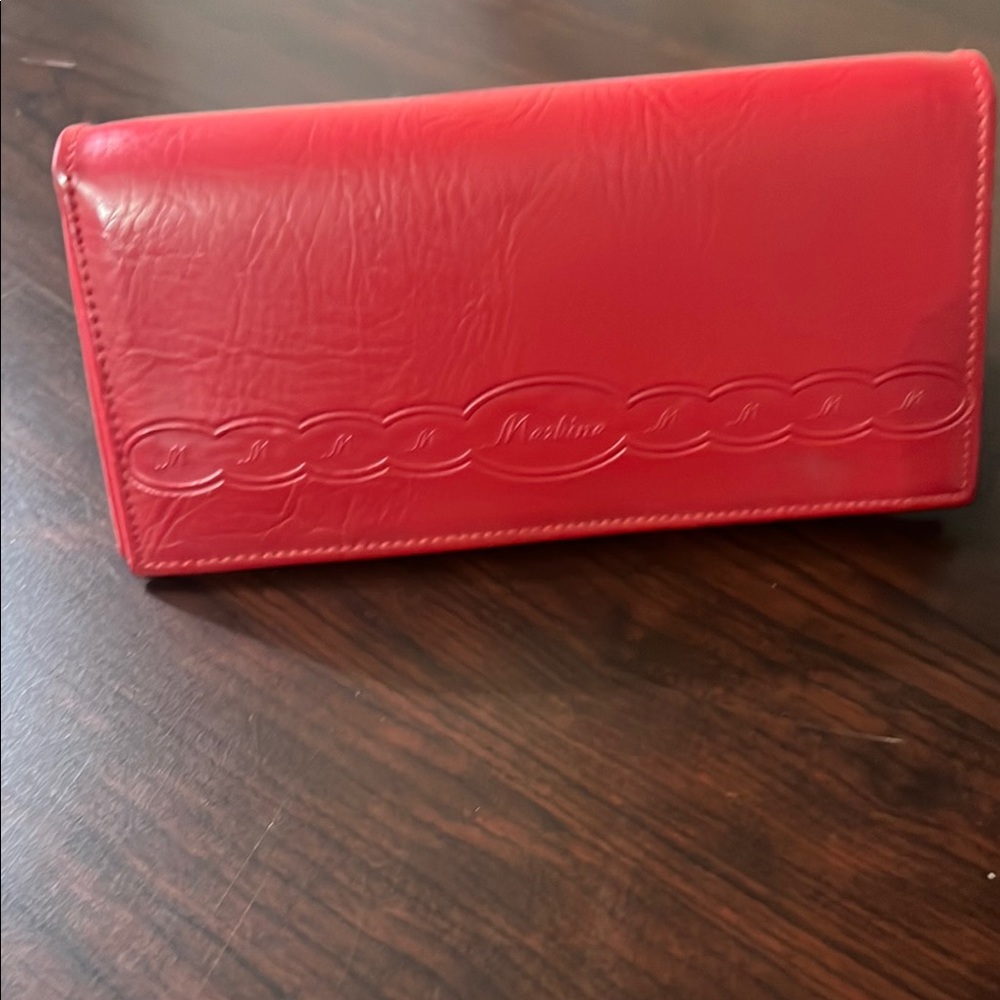 Merlin’s Red Women's Wallet Clutch EUC
